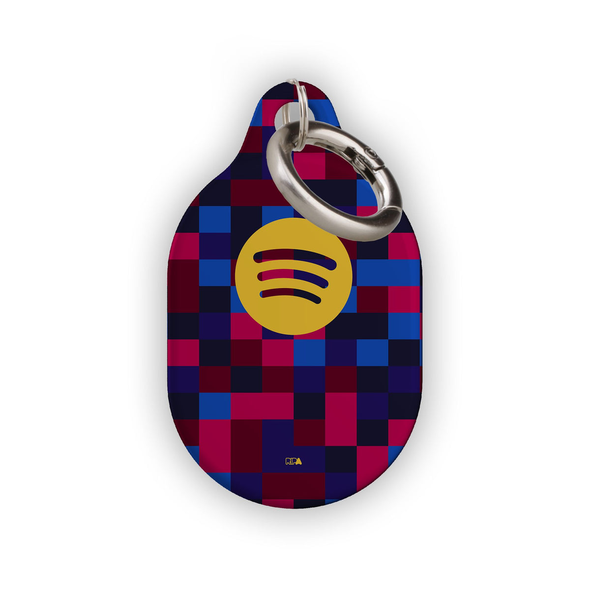AirTag holder with the Barcelona 2026-27 Prematch football shirt design by RIPA Football