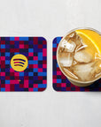 Coaster with the Barcelona 2026-27 Prematch football shirt design by RIPA Football