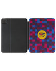 iPad case with the Barcelona 2026-27 Prematch football shirt design by RIPA Football