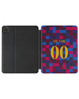 iPad case with the Barcelona 2026-27 Prematch football shirt design by RIPA Football