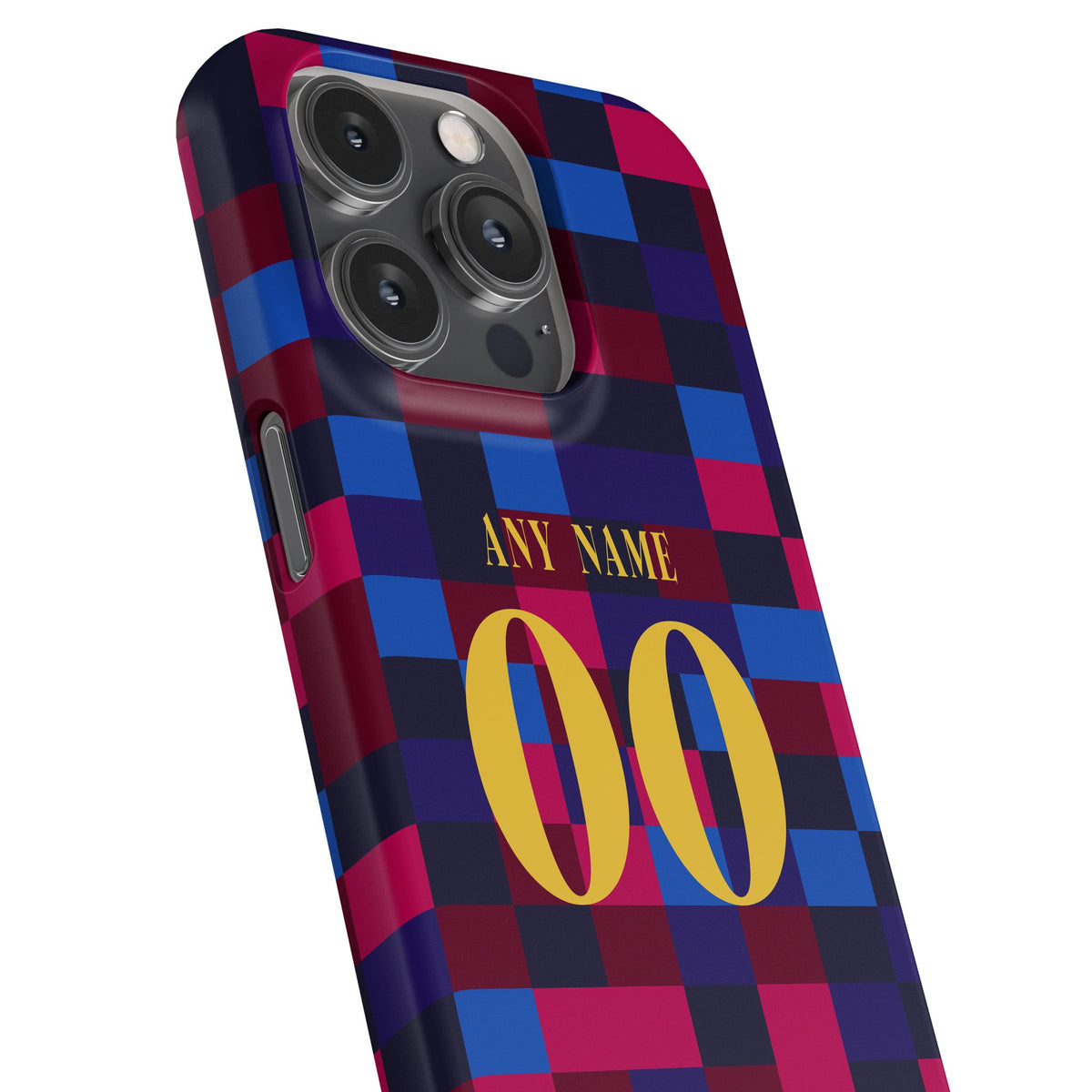 Phone case with the Barcelona 2026-27 Prematch football shirt design by RIPA Football