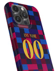 Phone case with the Barcelona 2026-27 Prematch football shirt design by RIPA Football