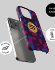 Phone case with the Barcelona 2026-27 Prematch football shirt design by RIPA Football