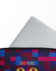 Laptop sleeve with the Barcelona 2026-27 Prematch football shirt design by RIPA Football