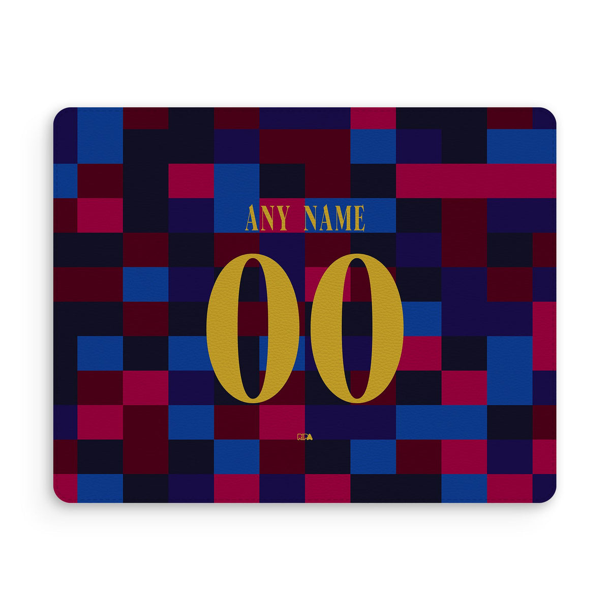 Mouse pad with the Barcelona 2026-27 Prematch football shirt design by RIPA Football