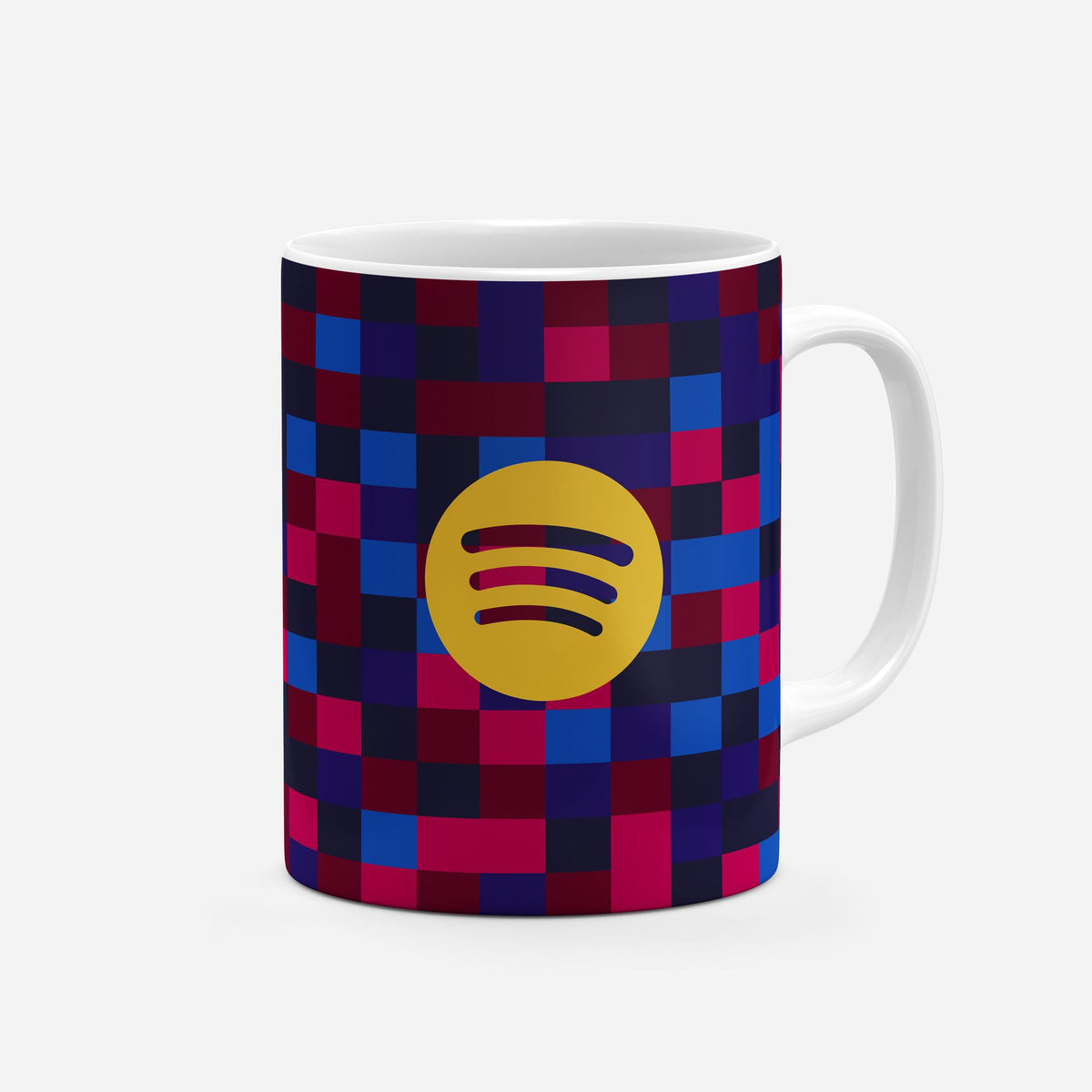 Mug with the Barcelona 2026-27 Prematch football shirt design by RIPA Football