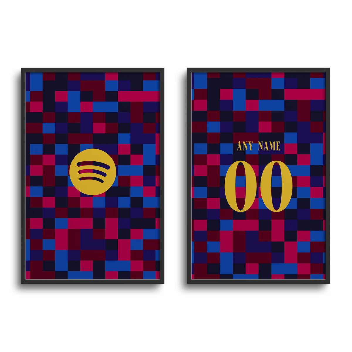 Print with the Barcelona 2026-27 Prematch football shirt design by RIPA Football