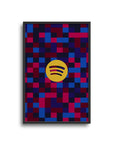 Print with the Barcelona 2026-27 Prematch football shirt design by RIPA Football