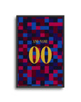 Print with the Barcelona 2026-27 Prematch football shirt design by RIPA Football