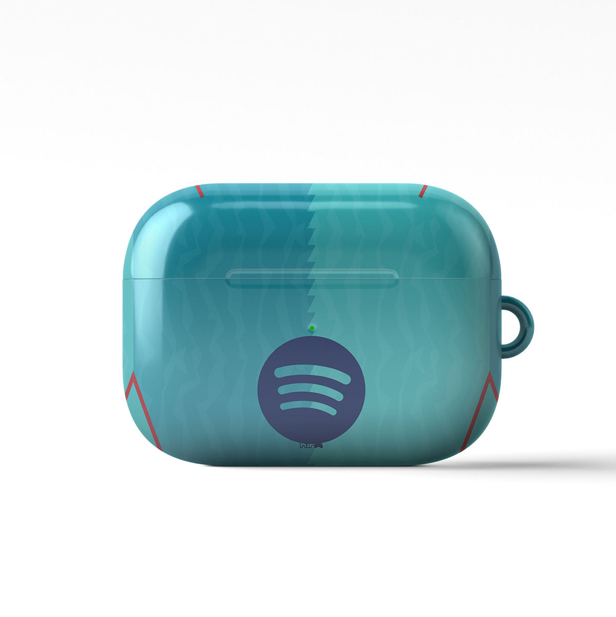 AirPods case with the Barcelona 2026-27 Third football shirt design by RIPA Football
