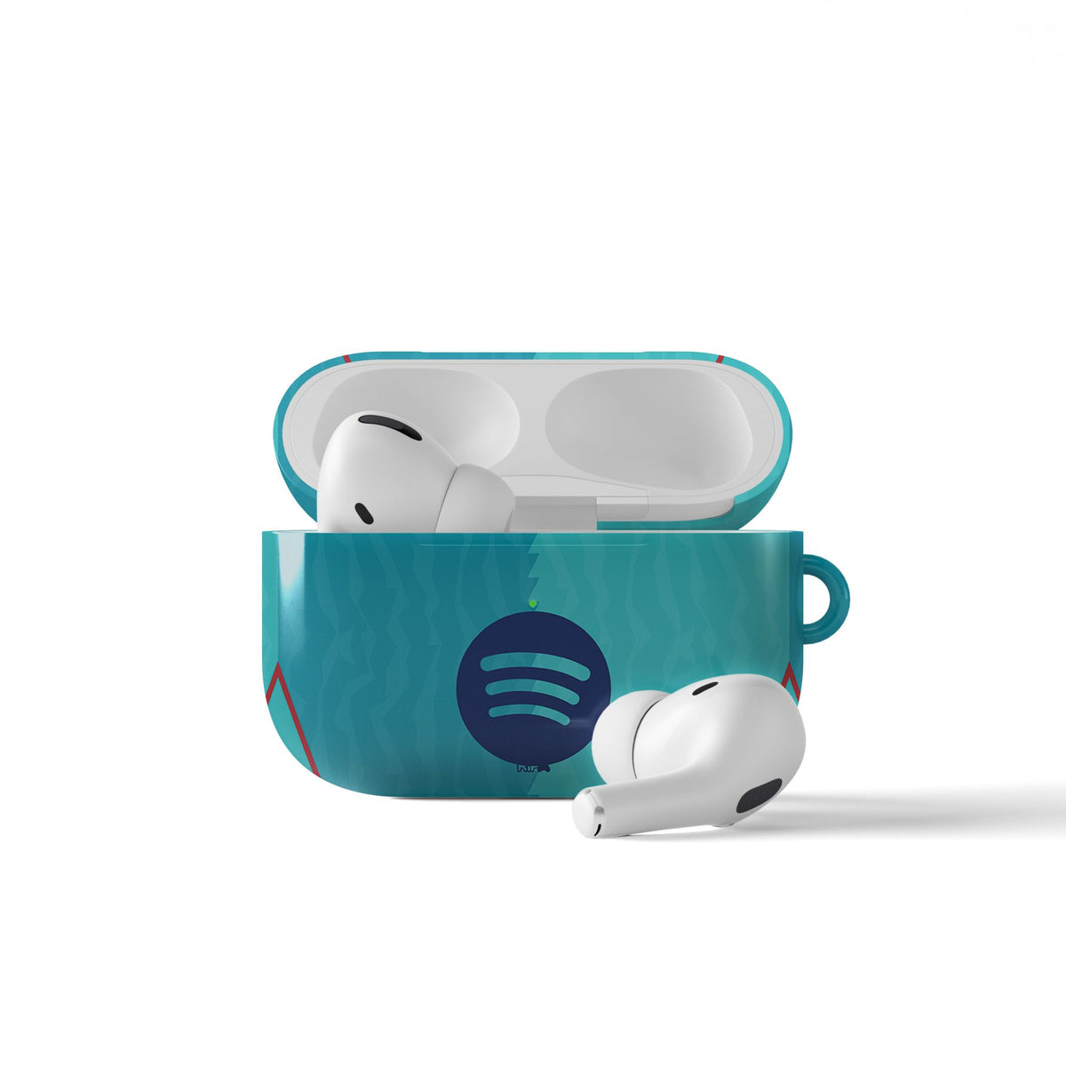 AirPods case with the Barcelona 2026-27 Third football shirt design by RIPA Football