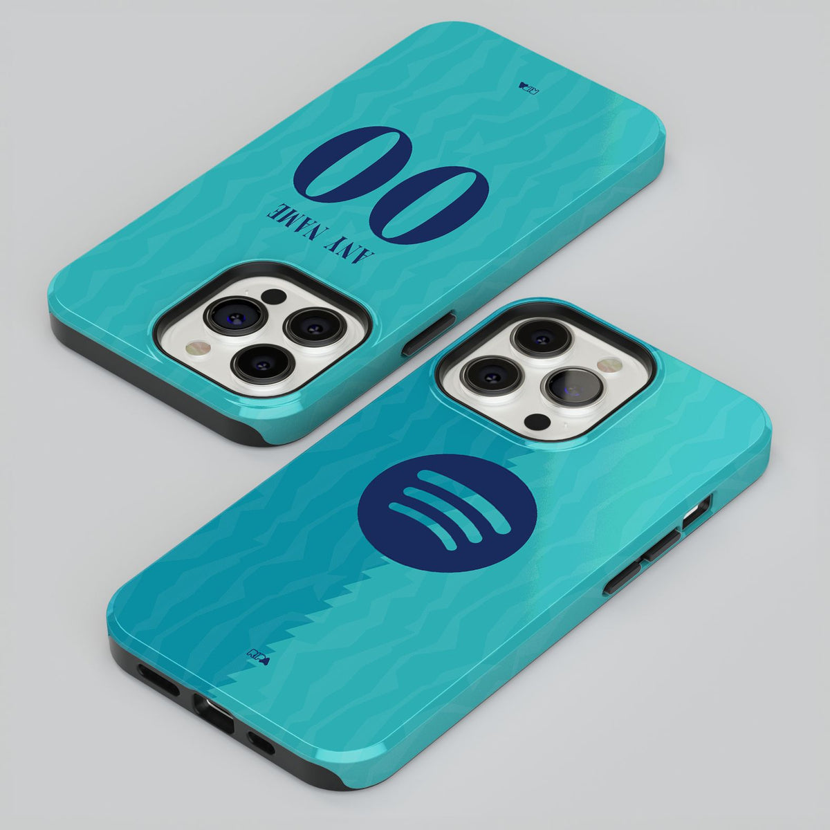 Phone case with the Barcelona 2026-27 Third football shirt design by RIPA Football