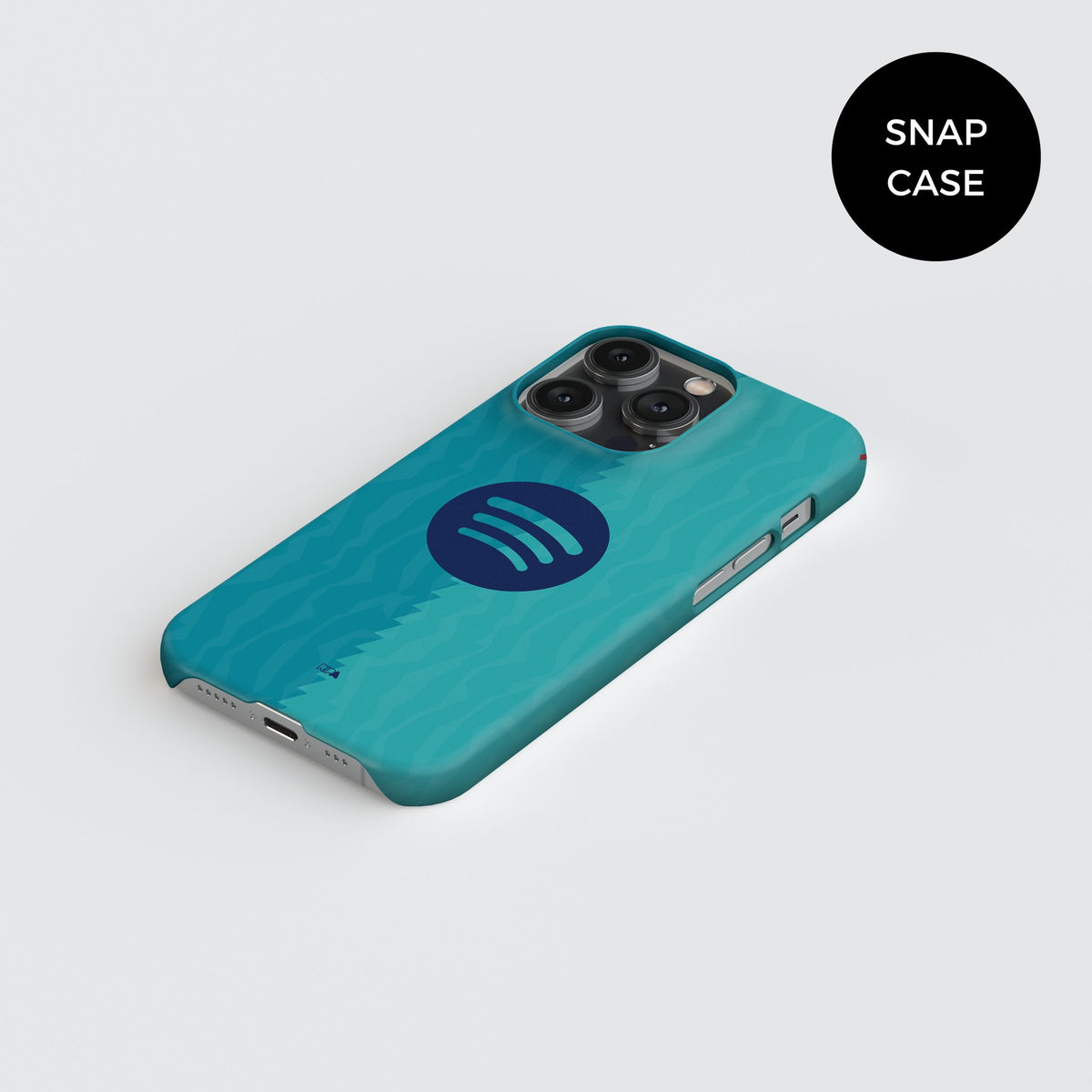 Phone case with the Barcelona 2026-27 Third football shirt design by RIPA Football