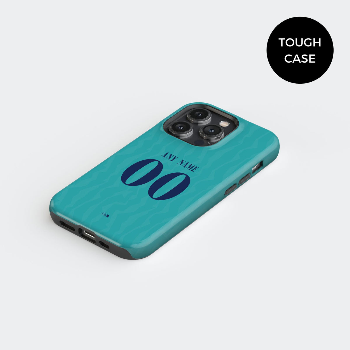 Phone case with the Barcelona 2026-27 Third football shirt design by RIPA Football