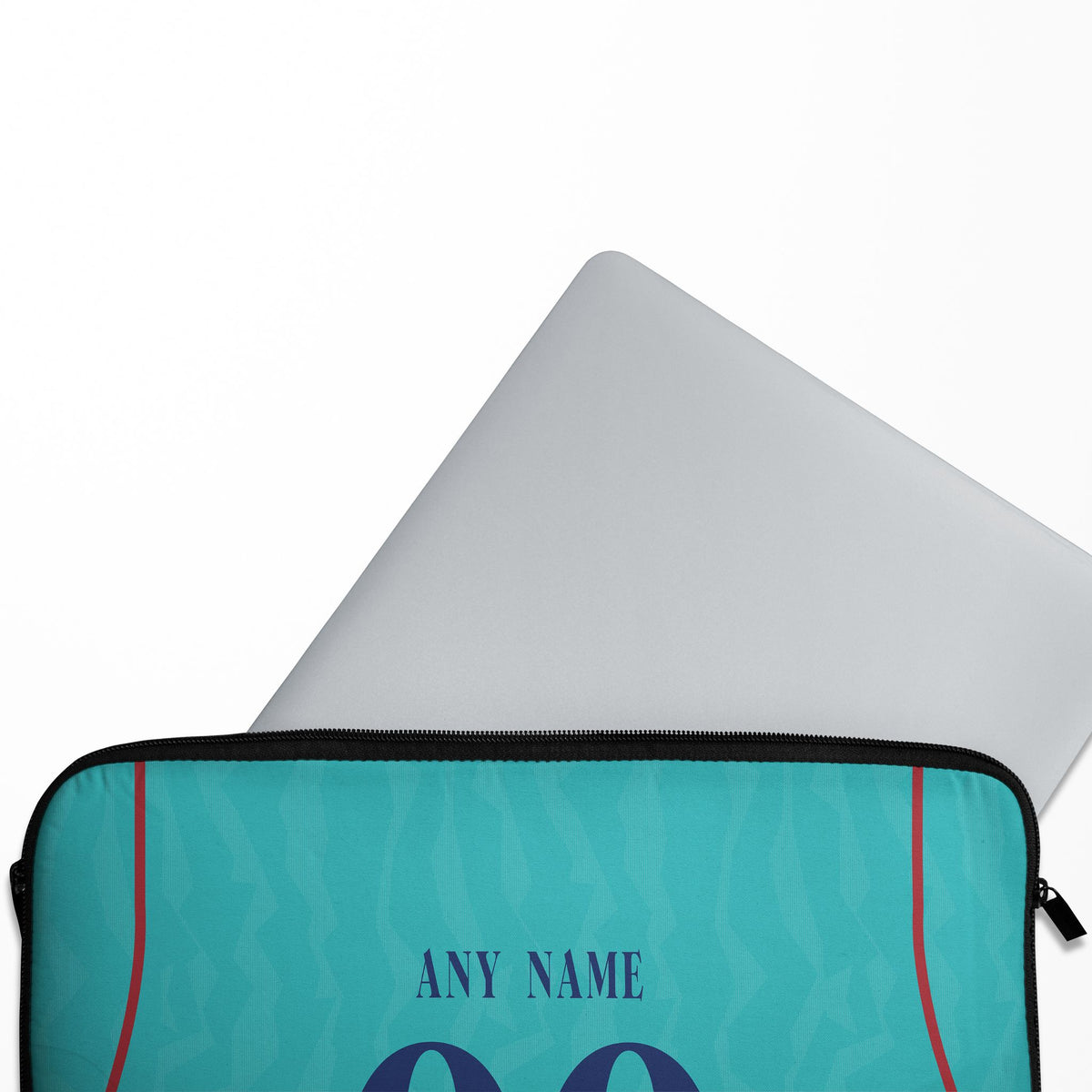 Laptop sleeve with the Barcelona 2026-27 Third football shirt design by RIPA Football