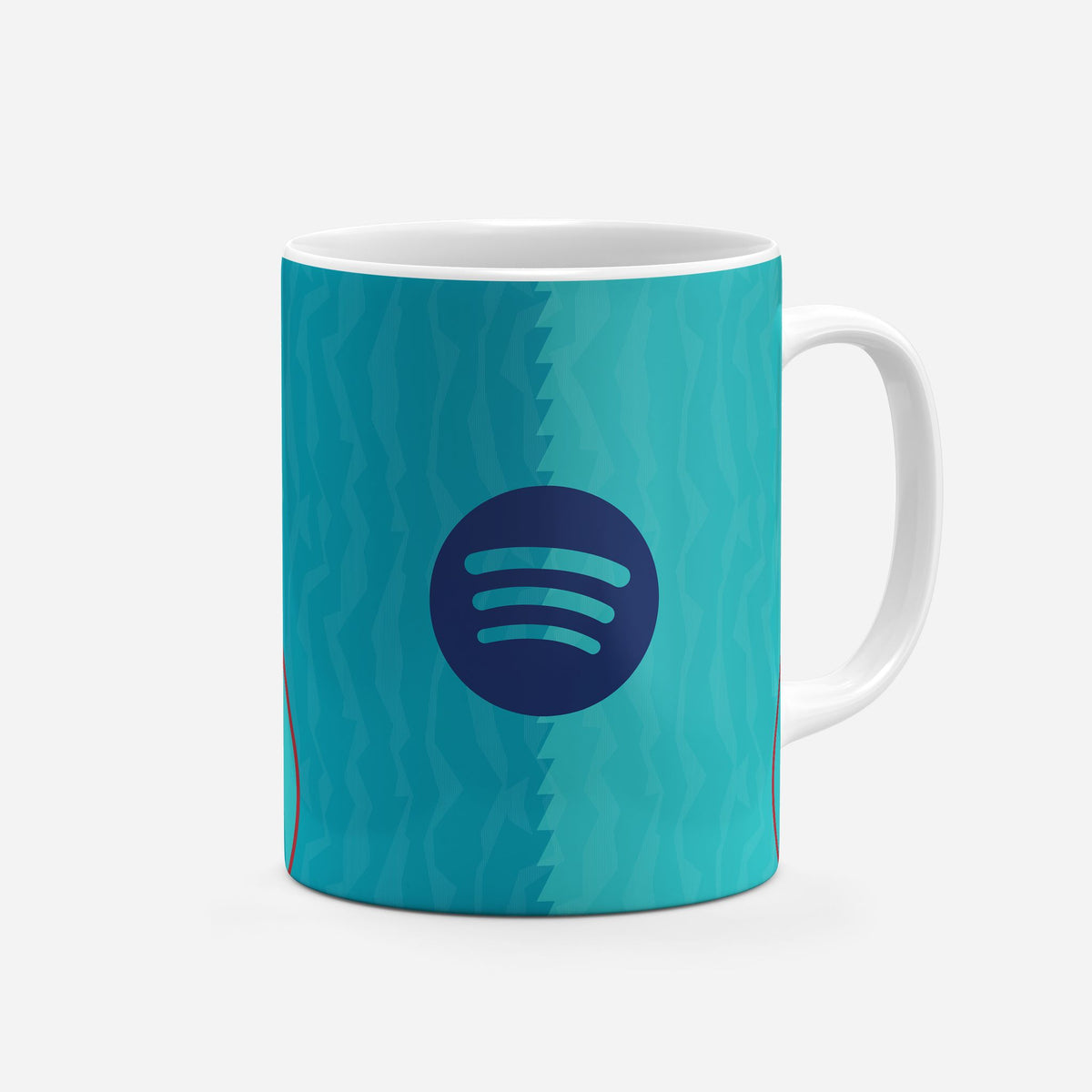 Mug with the Barcelona 2026-27 Third football shirt design by RIPA Football