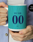 Mug with the Barcelona 2026-27 Third football shirt design by RIPA Football