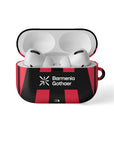 AirPods case with the Bayer 04 Leverkusen 2026-27 Home football shirt design by RIPA Football