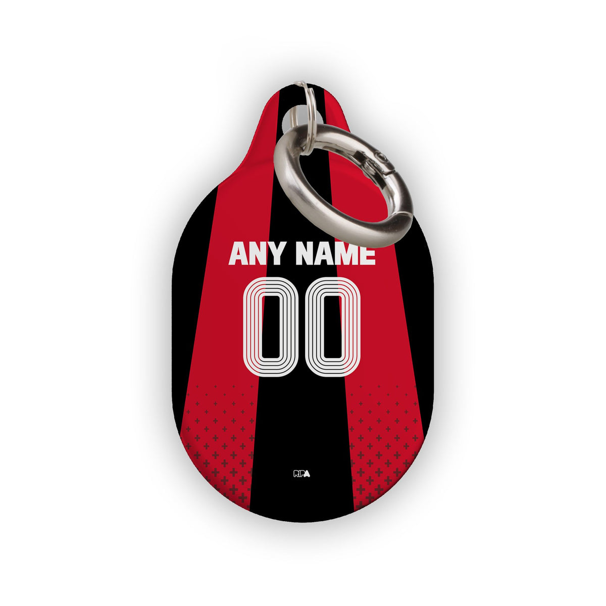 AirTag holder with the Bayer 04 Leverkusen 2026-27 Home football shirt design by RIPA Football