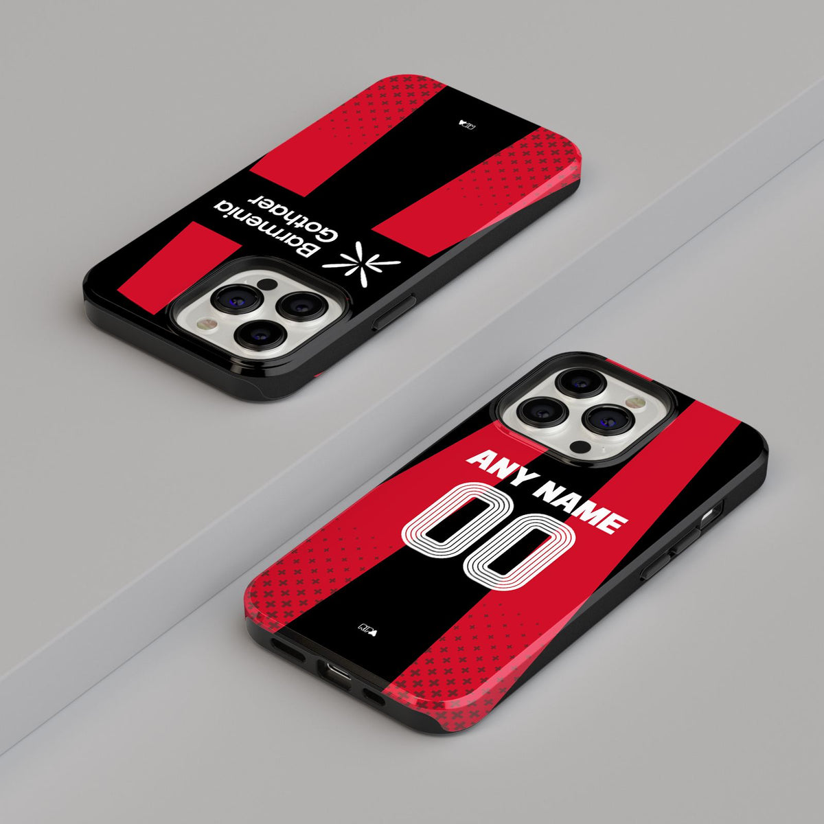 Phone case with the Bayer 04 Leverkusen 2026-27 Home football shirt design by RIPA Football
