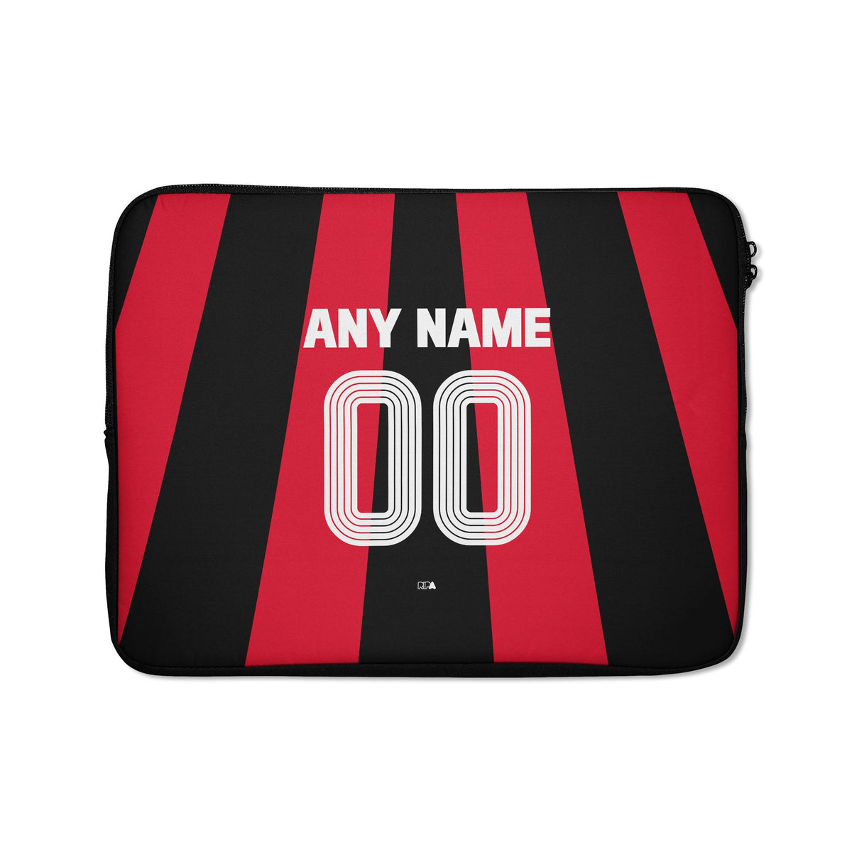 Laptop sleeve with the Bayer 04 Leverkusen 2026-27 Home football shirt design by RIPA Football
