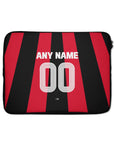 Laptop sleeve with the Bayer 04 Leverkusen 2026-27 Home football shirt design by RIPA Football