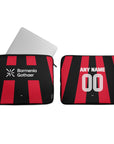 Laptop sleeve with the Bayer 04 Leverkusen 2026-27 Home football shirt design by RIPA Football
