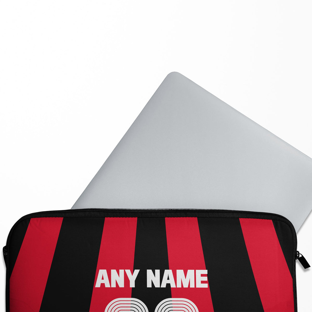 Laptop sleeve with the Bayer 04 Leverkusen 2026-27 Home football shirt design by RIPA Football