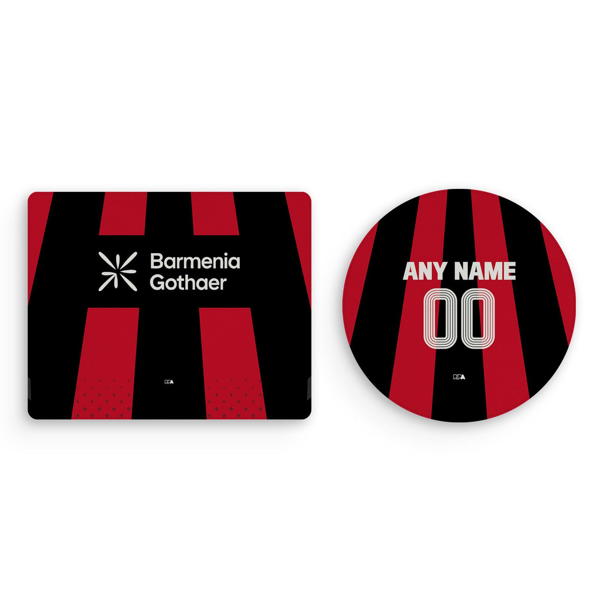 Mouse pad with the Bayer 04 Leverkusen 2026-27 Home football shirt design by RIPA Football