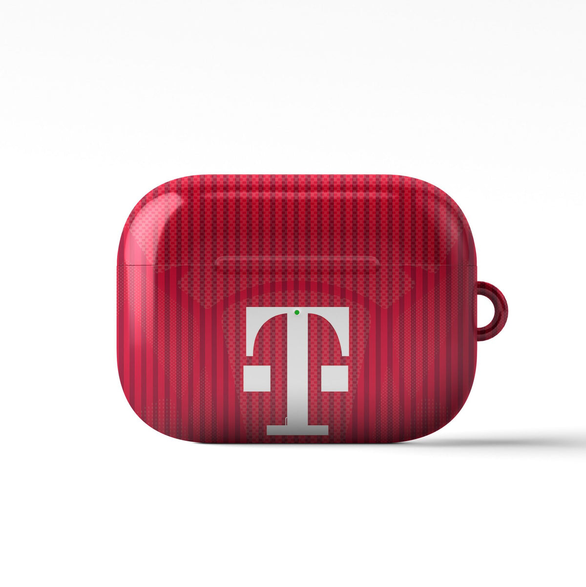 AirPods case with the Bayern Munich 2026-27 Home football shirt design by RIPA Football