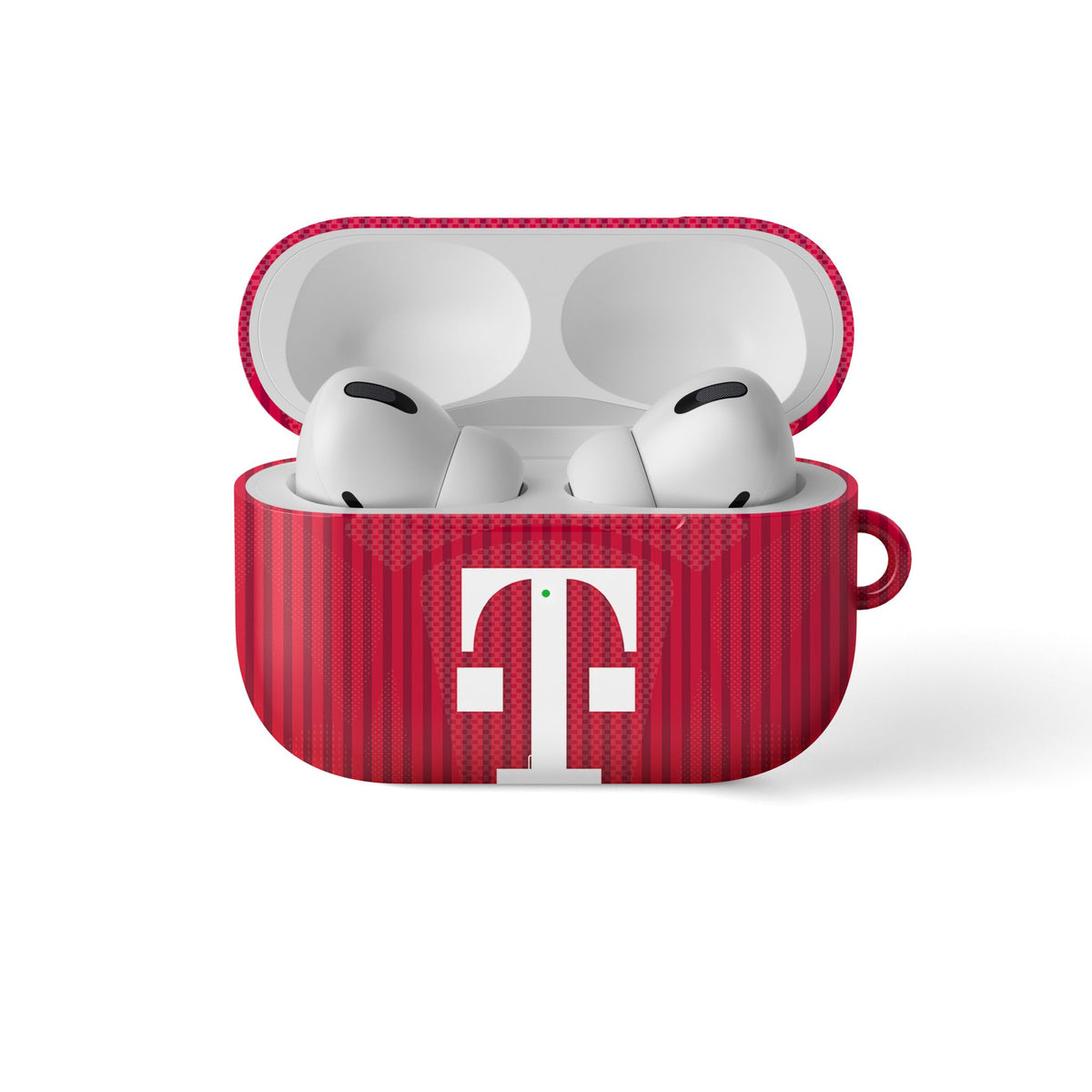 AirPods case with the Bayern Munich 2026-27 Home football shirt design by RIPA Football