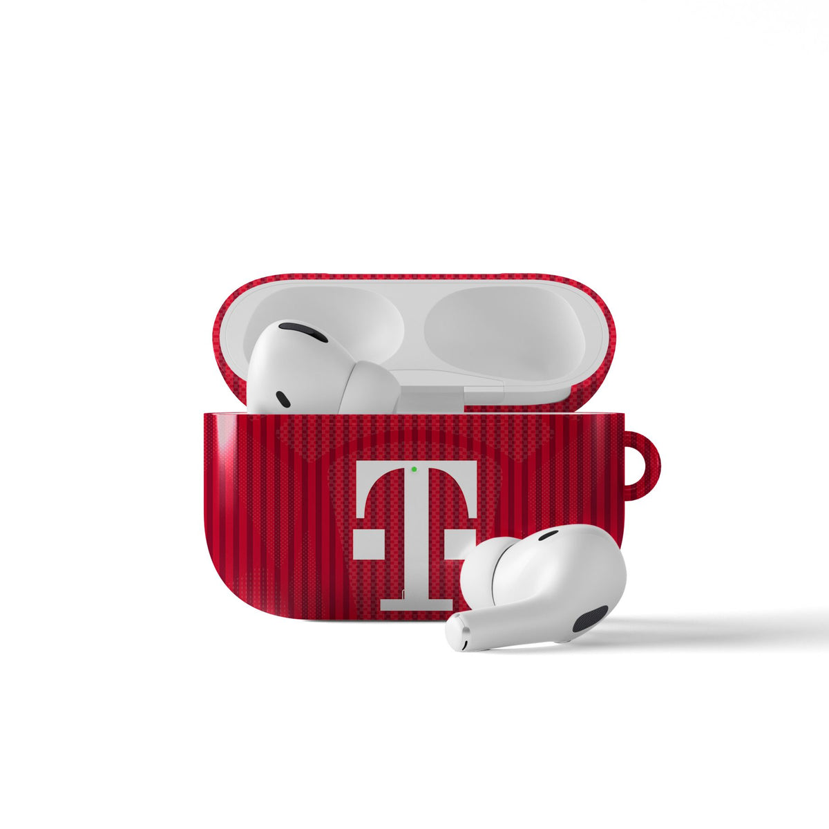 AirPods case with the Bayern Munich 2026-27 Home football shirt design by RIPA Football