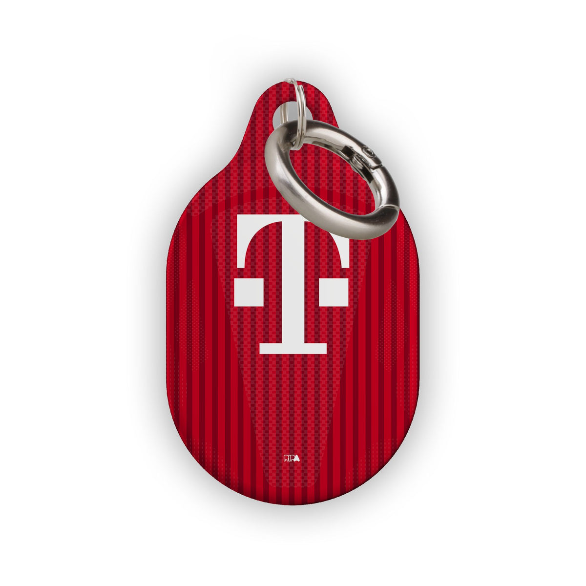AirTag holder with the Bayern Munich 2026-27 Home football shirt design by RIPA Football