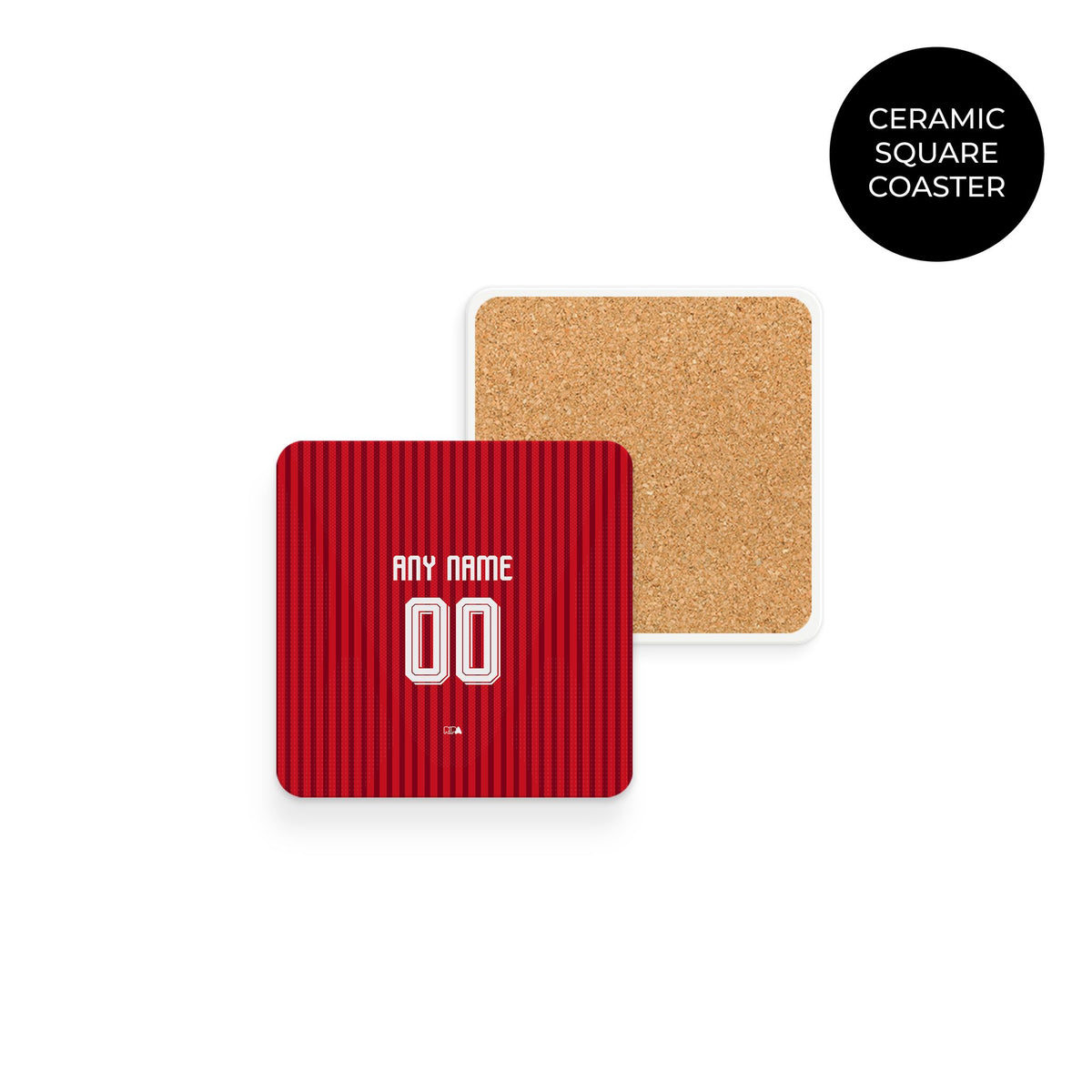 Coaster with the Bayern Munich 2026-27 Home football shirt design by RIPA Football