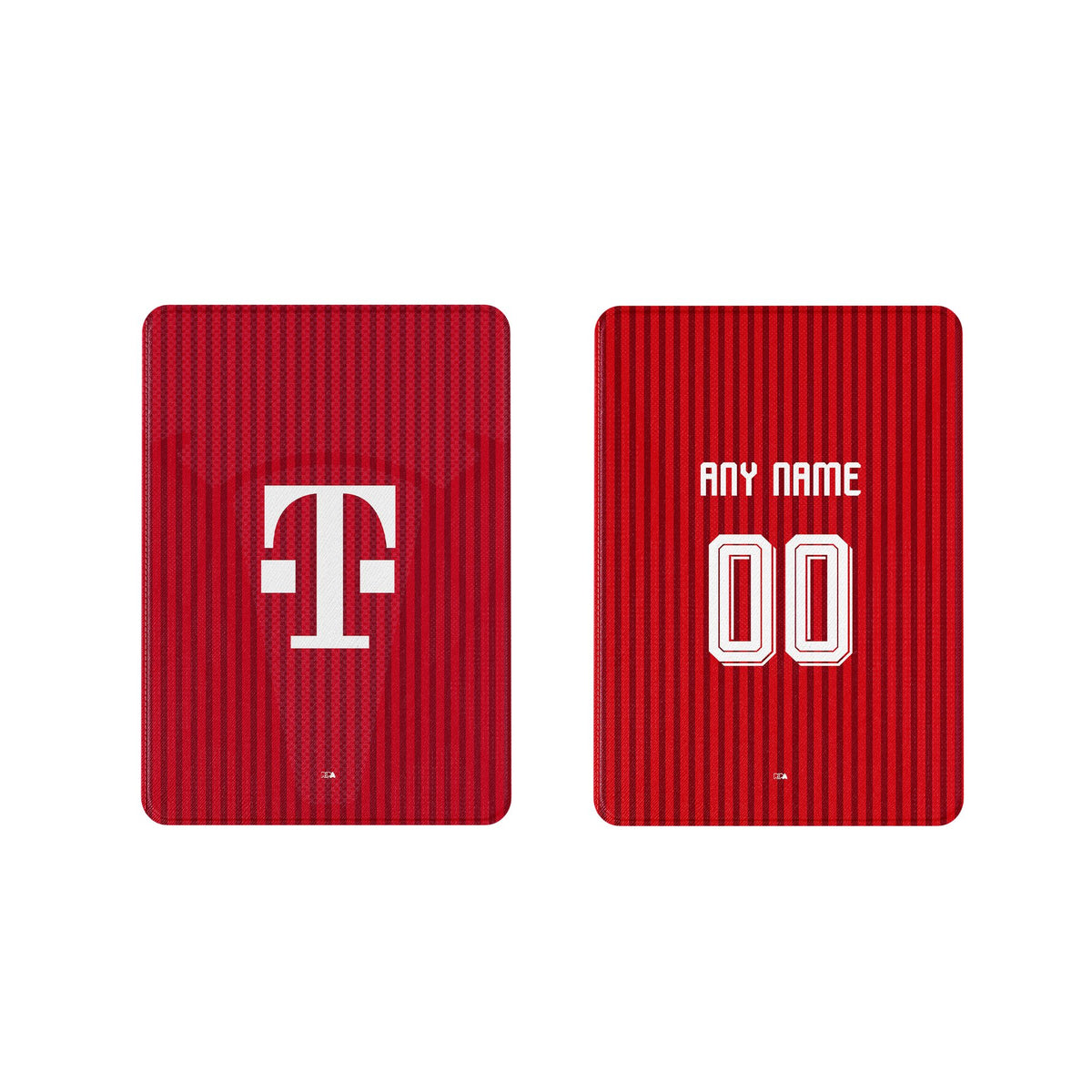 iPad case with the Bayern Munich 2026-27 Home football shirt design by RIPA Football