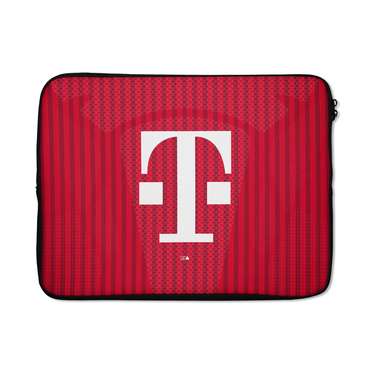 Laptop sleeve with the Bayern Munich 2026-27 Home football shirt design by RIPA Football