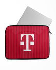 Laptop sleeve with the Bayern Munich 2026-27 Home football shirt design by RIPA Football