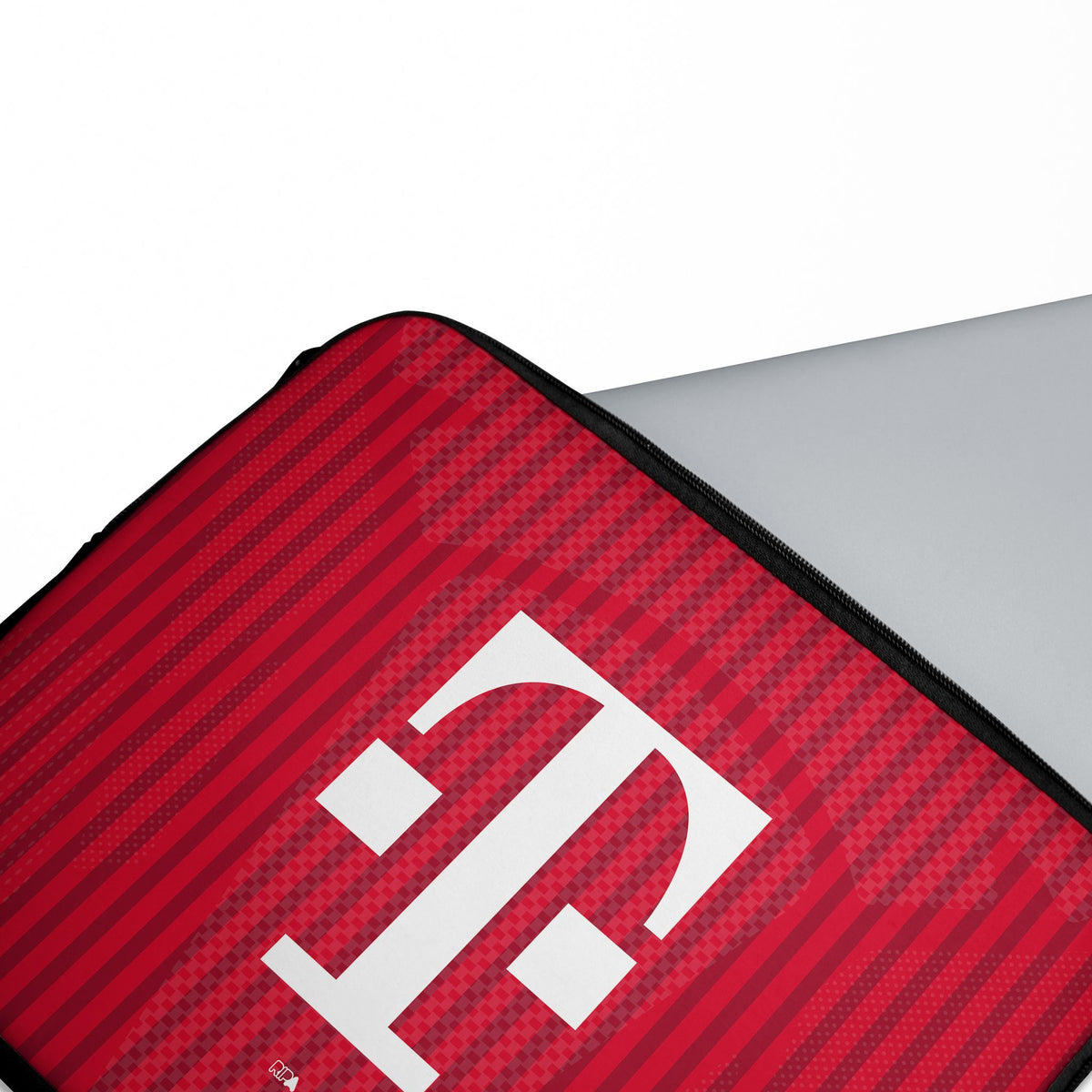 Laptop sleeve with the Bayern Munich 2026-27 Home football shirt design by RIPA Football