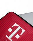 Laptop sleeve with the Bayern Munich 2026-27 Home football shirt design by RIPA Football