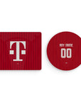Mouse pad with the Bayern Munich 2026-27 Home football shirt design by RIPA Football