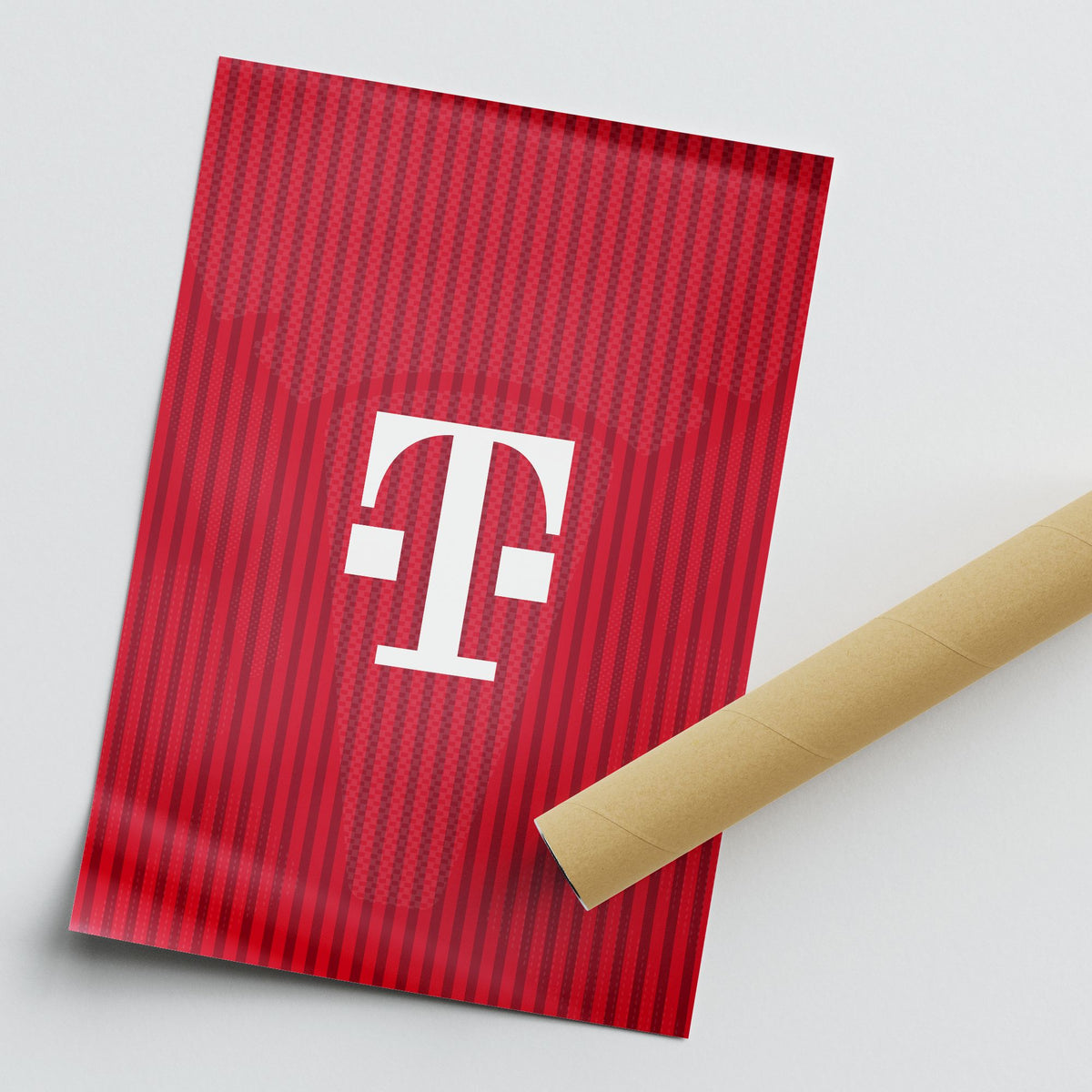 Print with the Bayern Munich 2026-27 Home football shirt design by RIPA Football
