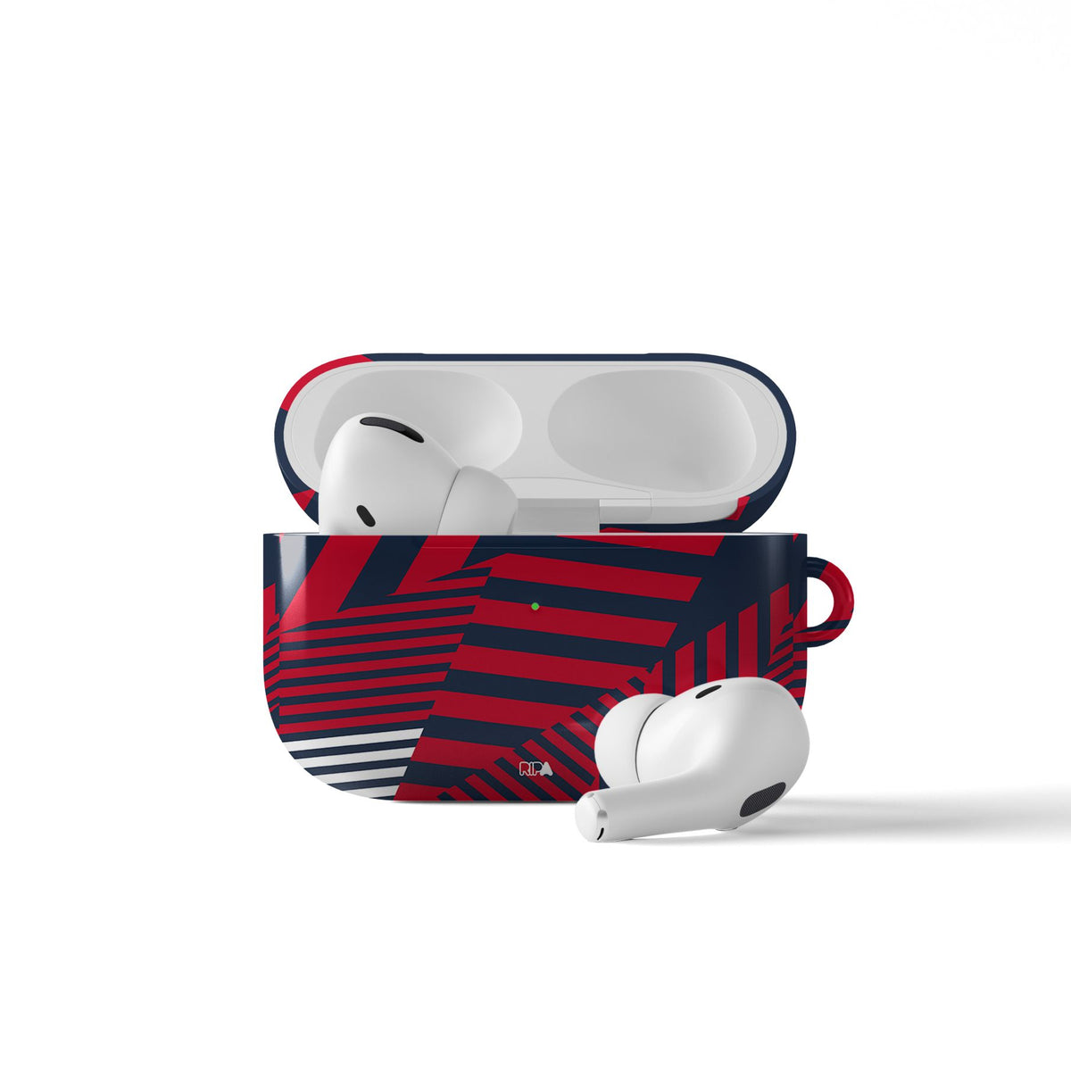 AirPods case with the Bayern Munich 2026-27 Prematch football shirt design by RIPA Football