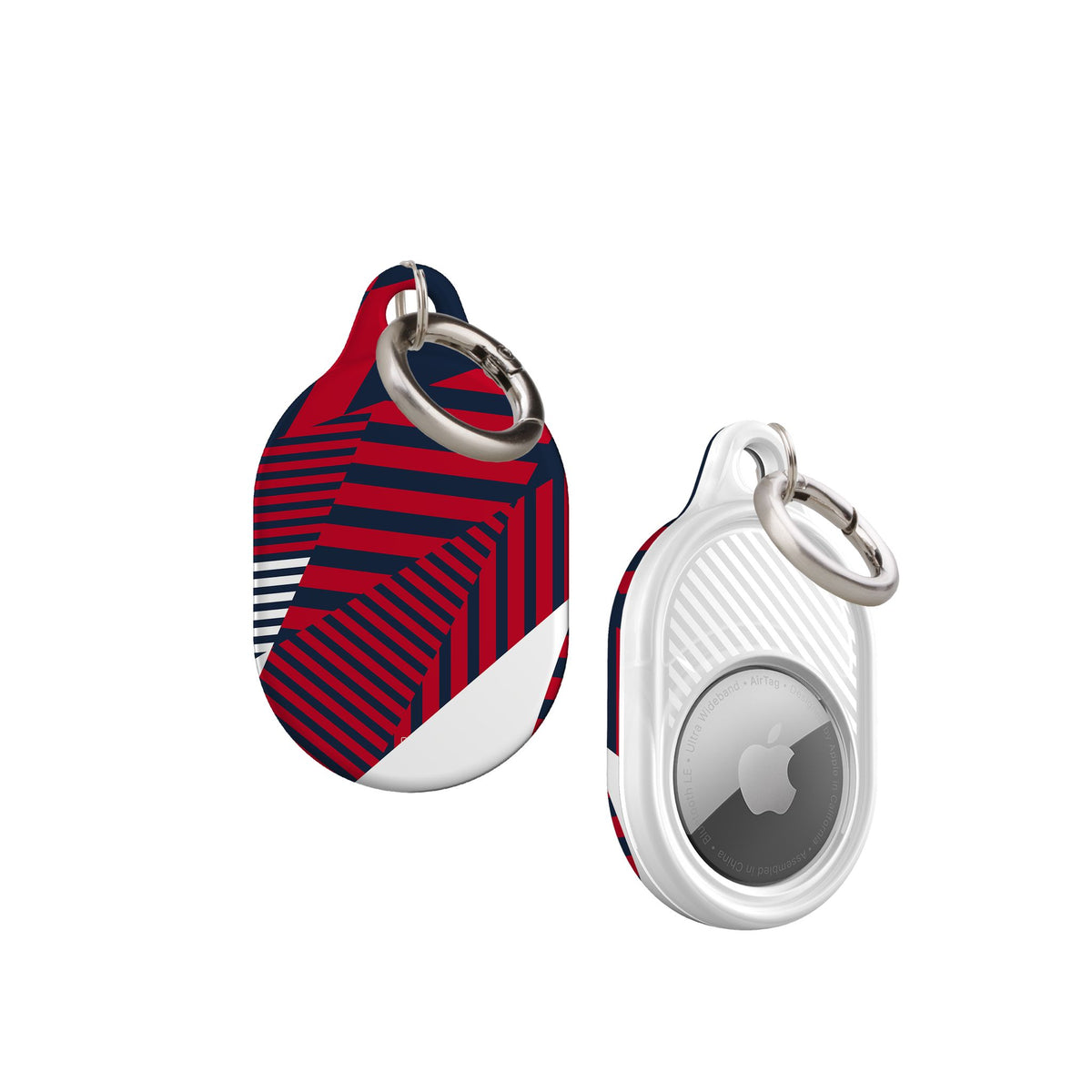AirTag holder with the Bayern Munich 2026-27 Prematch football shirt design by RIPA Football