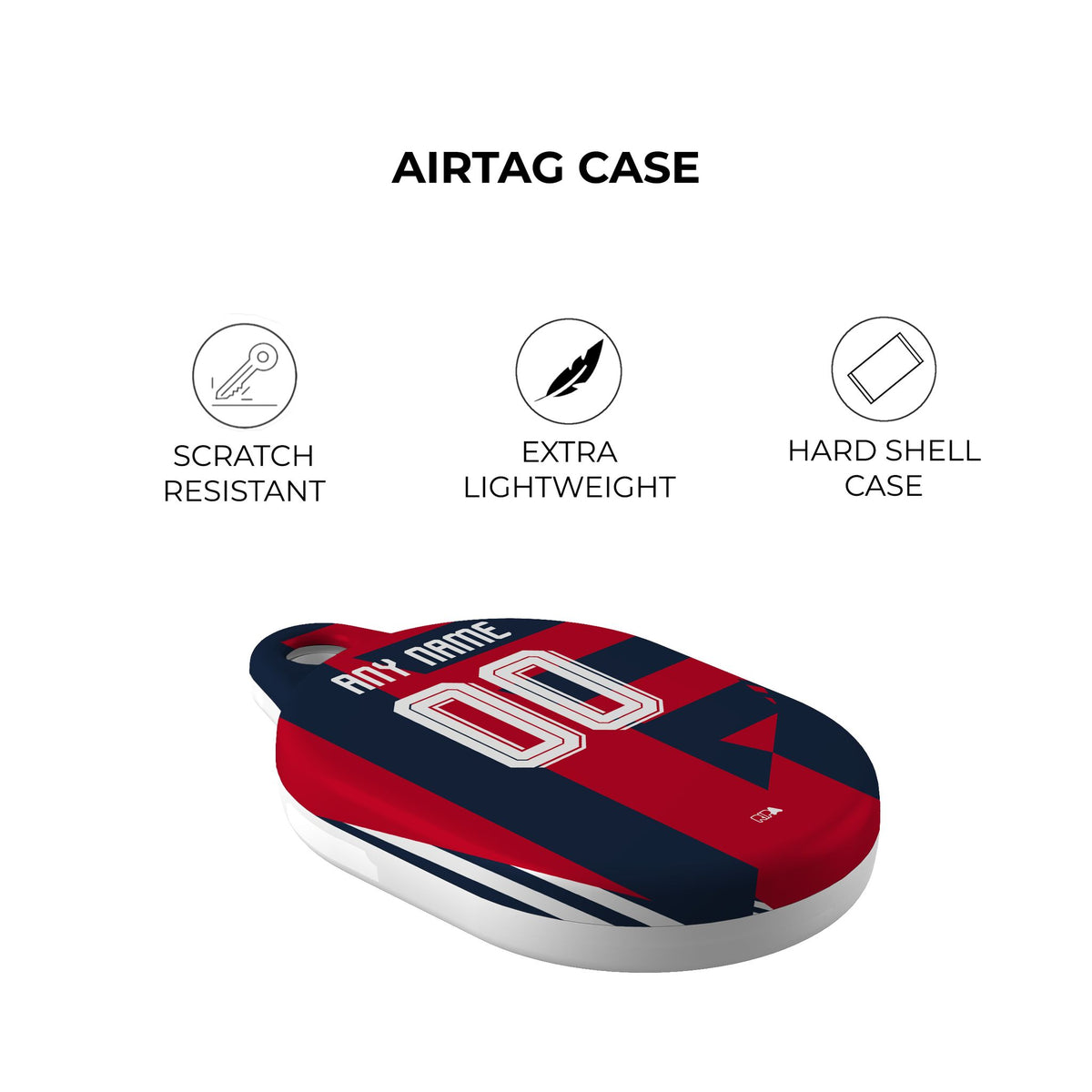 AirTag holder with the Bayern Munich 2026-27 Prematch football shirt design by RIPA Football