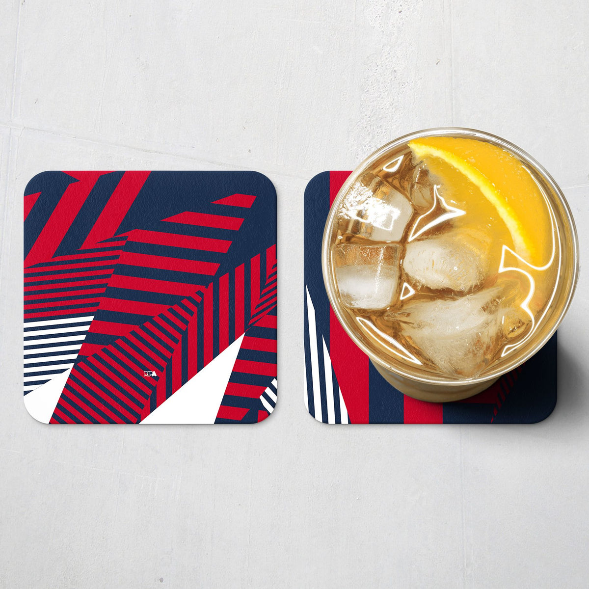 Coaster with the Bayern Munich 2026-27 Prematch football shirt design by RIPA Football