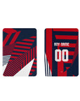 iPad case with the Bayern Munich 2026-27 Prematch football shirt design by RIPA Football