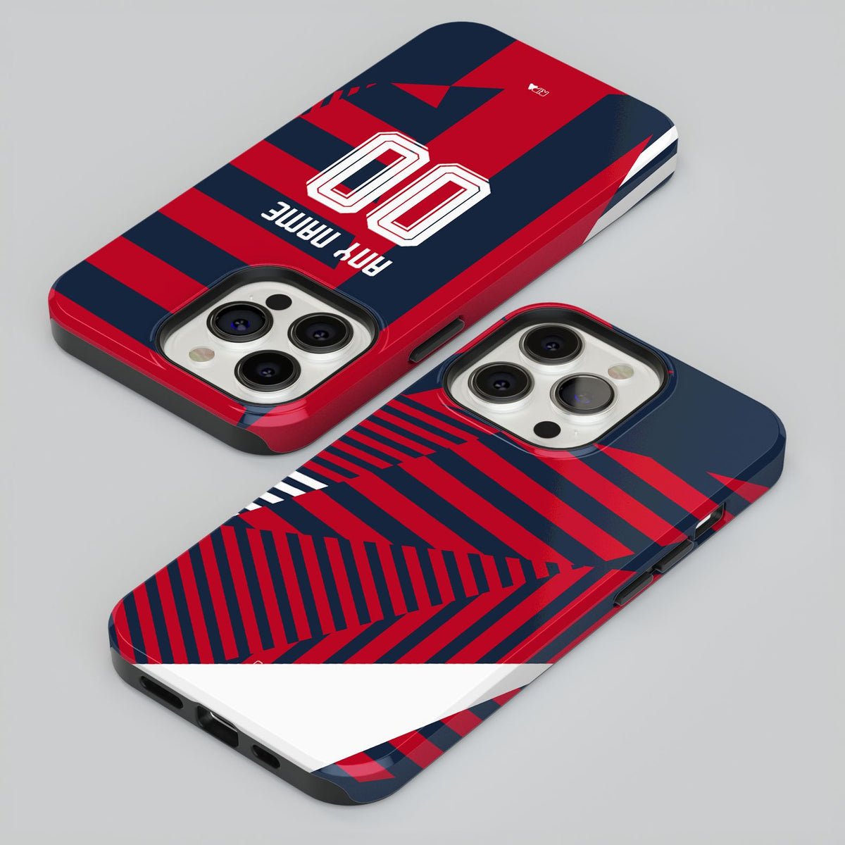 Phone case with the Bayern Munich 2026-27 Prematch football shirt design by RIPA Football