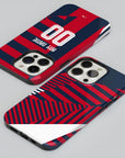 Phone case with the Bayern Munich 2026-27 Prematch football shirt design by RIPA Football