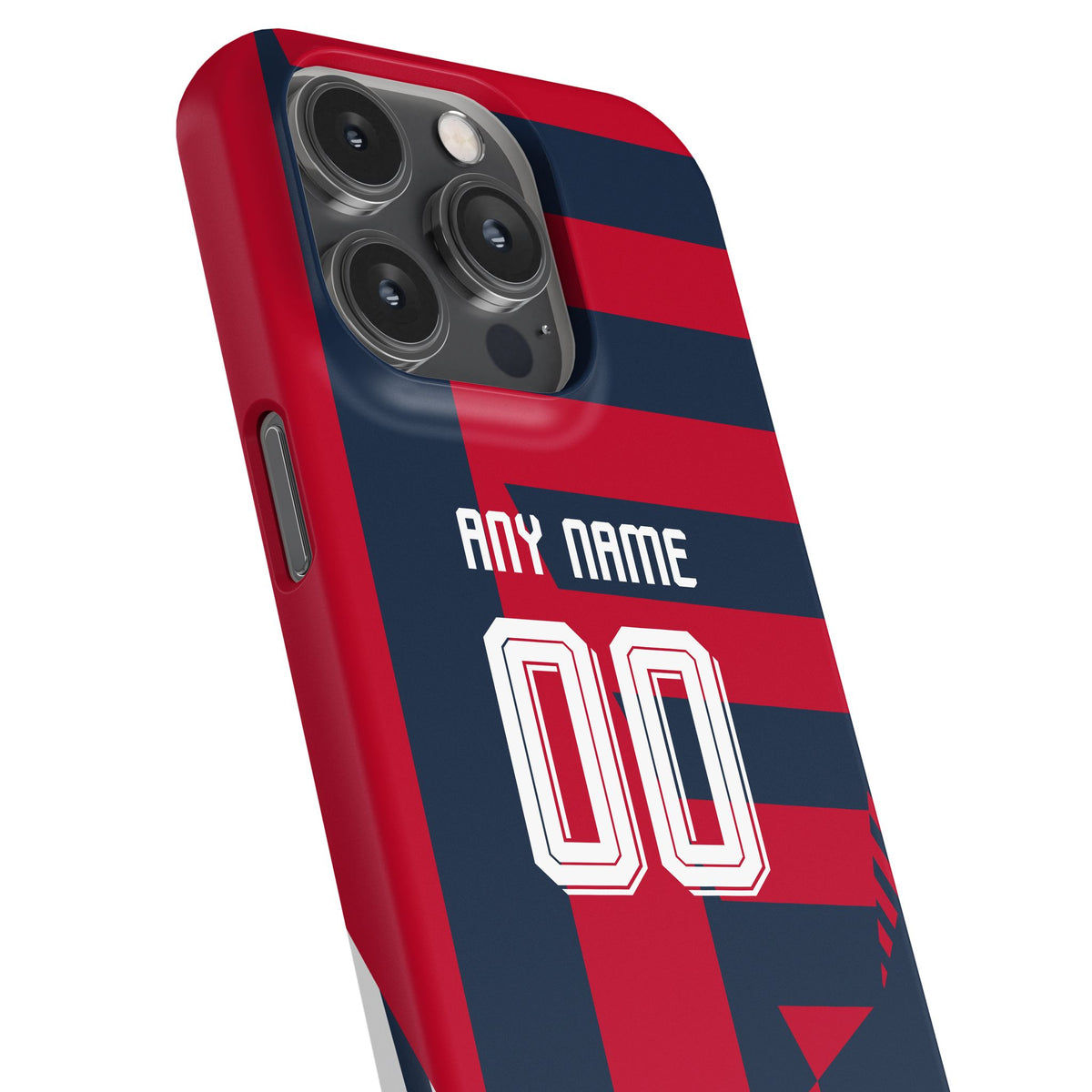 Phone case with the Bayern Munich 2026-27 Prematch football shirt design by RIPA Football