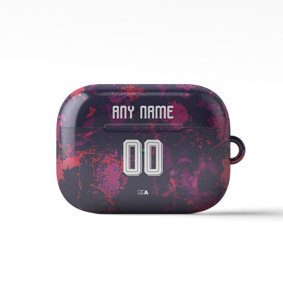 AirPods case with the Bayern Munich 2026-27 Third football shirt design by RIPA Football